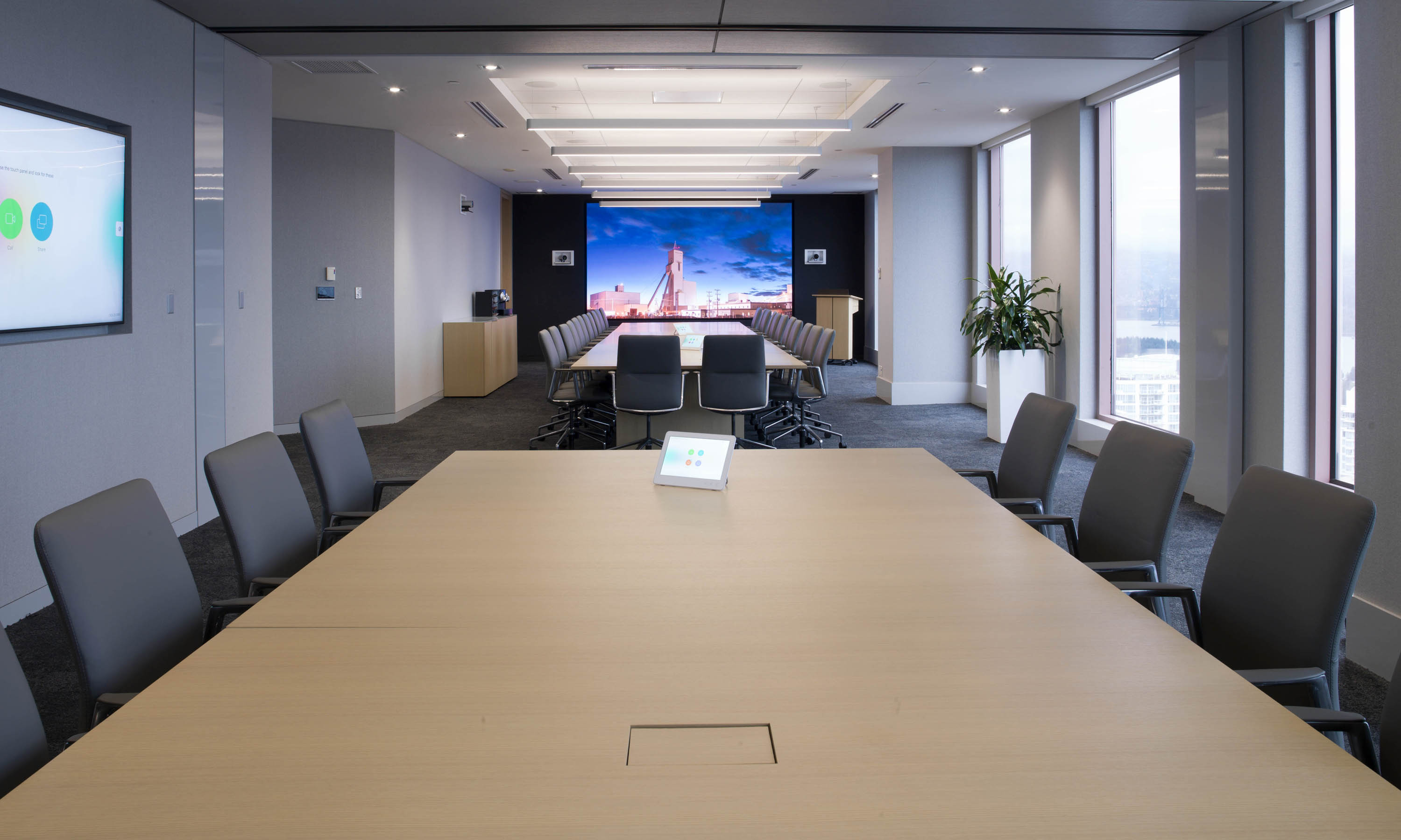 conference table, meeting table, conference room, meeting room, located at Vancouver, BC