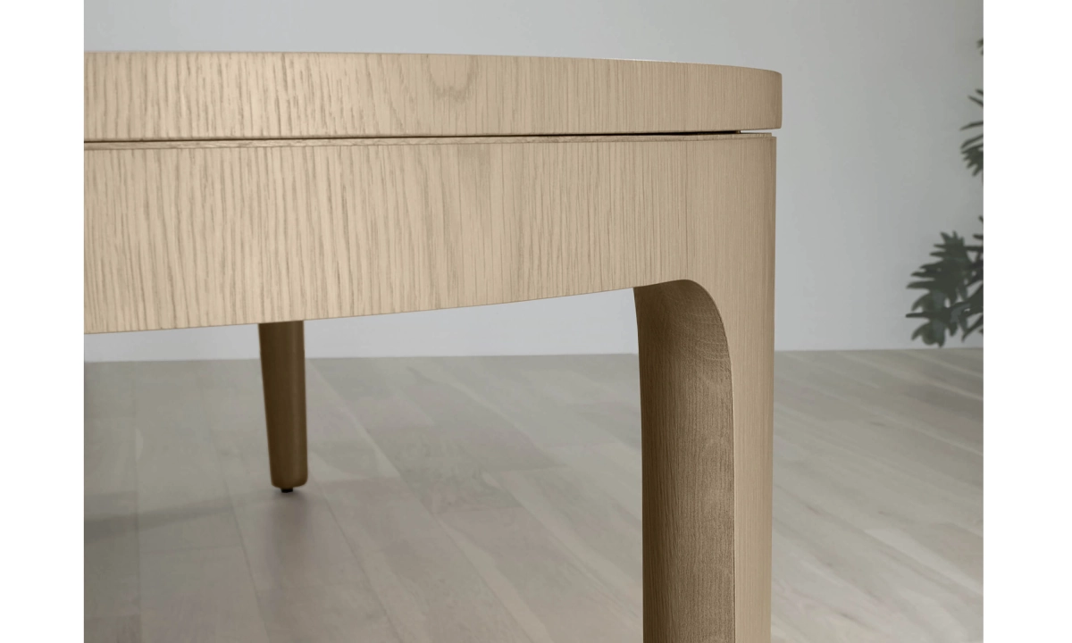 Alev Meeting designed by Birsel + Seck, Ayse Birsel and Bibi Seck. Alev Meeting is a Mid century modern conference table. Available in veneer. The table has an organic shape and was inspired by mid century modern and Scandinavian design. It features rounded edges and legs. Alev Meeting also features power and data connectivity depending on your conference room needs. Both tabletop and subtop power are available.
Conference table, organic shape, mid century modern conference table, Scandinavian design table, robust power conference table, veneer conference table, birsel + seck, ayse birsel, bibi seck,