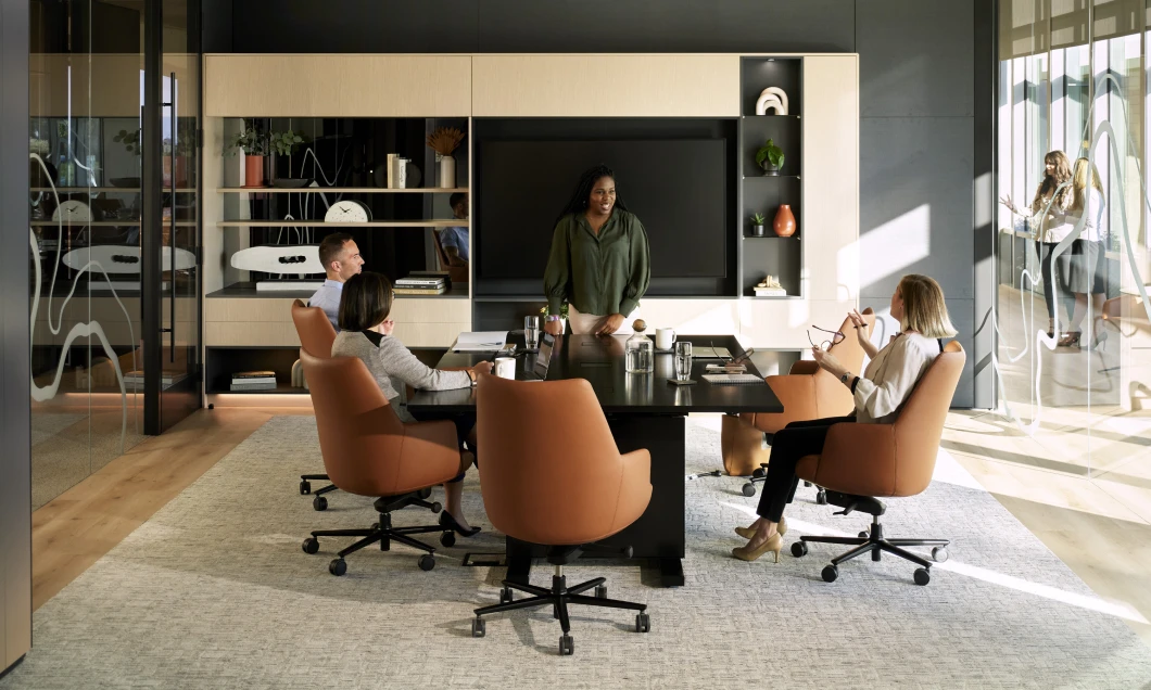  located at Dallas, TxApproach - Reconfigurable Tables - Gensler - DIRTT Showroom  slide 1