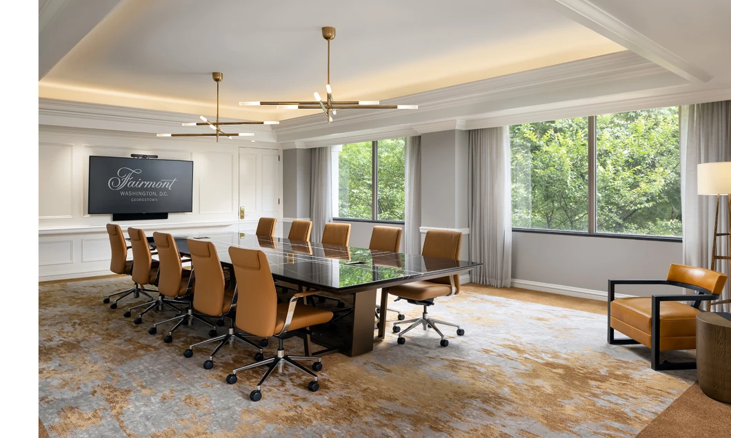  located at Washington, D.C., GeorgetownCrossbeam - Fairmont DC - Stone Top Conference Table slide 1