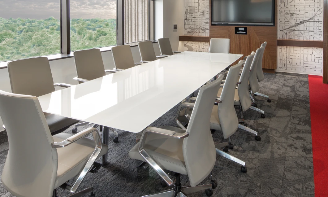  located at Indianapolis, INKai - JLL - Parallel Design - Glass Top Conference Table slide 1
