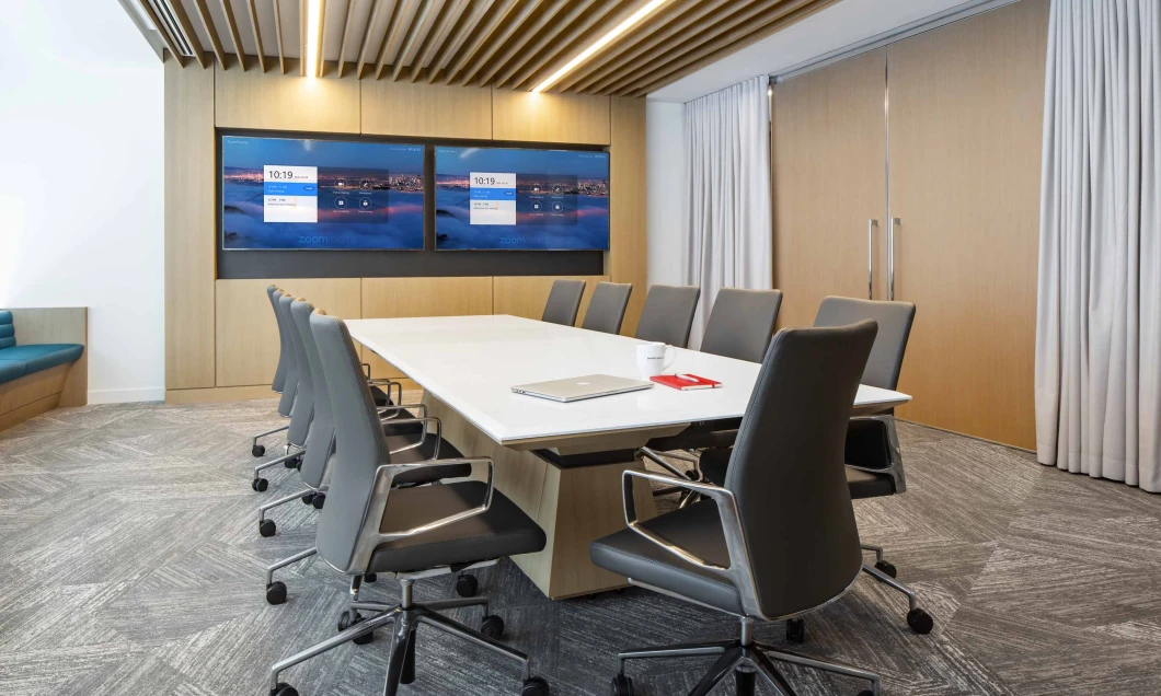  located at Vancouver, BCSmart & Biggar - Ascari Conference Table - Quartz Top - Veneer Island Base slide 1