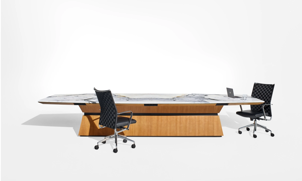 ascari_conference_-_island_base_stone_top_conference_table_with_chairs_gensler_nucraft.jpg page slideshow item 1